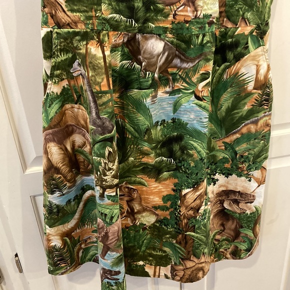 Retrolicious Jurassic Park Dinosaur Land Before Time Sleeveless Pocket Dress XL - Picture 5 of 13